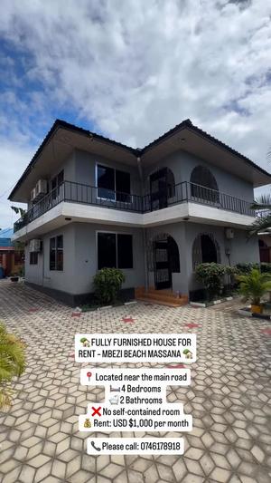 Nyumba (Furnished) ya vyumba vinne inapangishwa Mbezi Beach, Dar Es Salaam