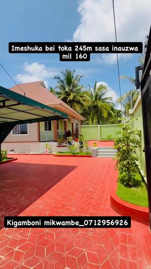 Nyumba ya vyumba vitatu inauzwa Mikwambe, Kigamboni, Dar Es Salaam (1000 sqm)