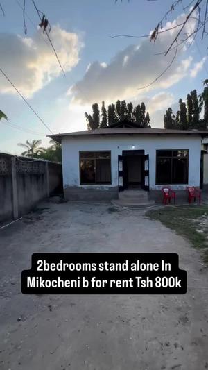 Nyumba ya vyumba viwili inapangishwa Mikocheni B, Dar Es Salaam