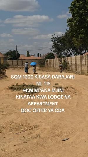 Kiwanja kinauzwa Kisasa Darajani, Dodoma sqm 1300