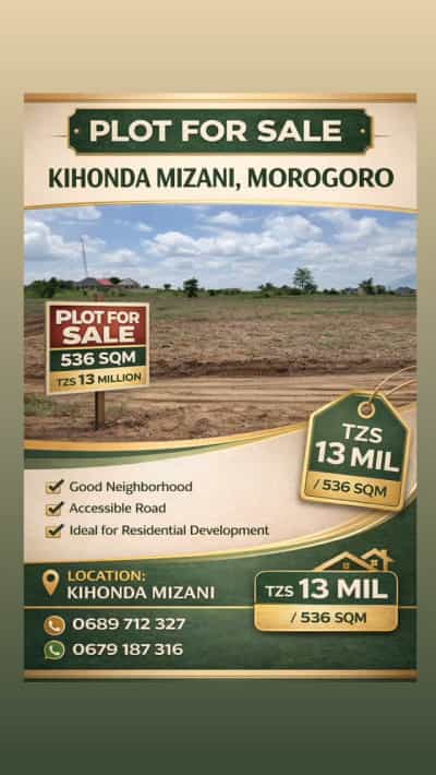 Plot for sale in Kihonda, Morogoro