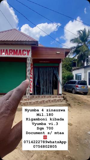 Nyumba ya vyumba vitatu inauzwa Kigamboni Kibada, Dar Es Salaam (700 sqm)