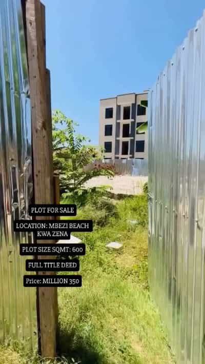 Kiwanja kinauzwa Mbezi Beach Kwa Zena, Dar Es Salaam (600 sqm)
