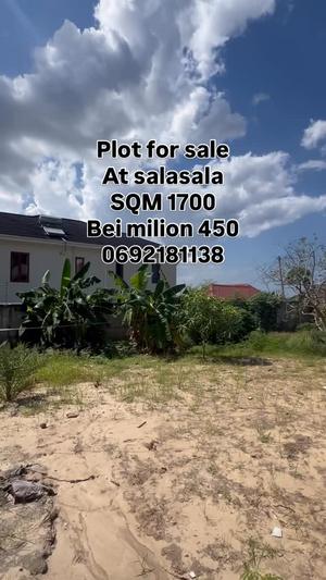 Kiwanja kinauzwa Salasala, Dar Es Salaam sqm 1700 Kiwanja kinauzwa Salasala, Dar Es Salaam sqm 1700