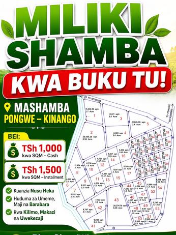 Farm for sale in Pongwe Kinango, Tanga Farm for sale in Pongwe Kinango, Tanga