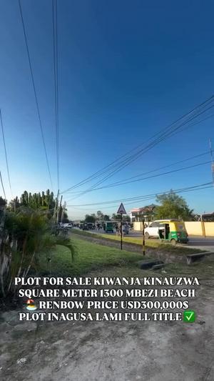 Kiwanja kinauzwa Mbezi Beach Rainbow, Dar Es Salaam sqm 1200