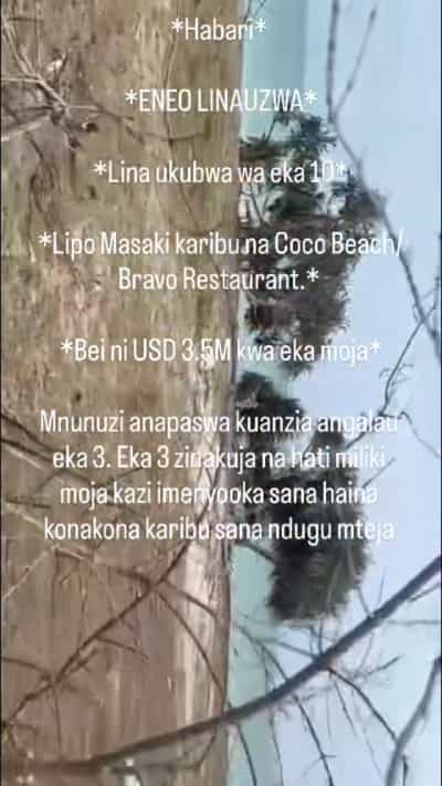 Plot for sale in Masaki, Dar Es Salaam