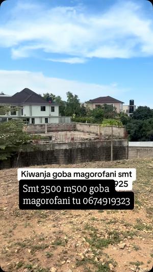 Plot for sale in Goba Magorofani, Dar Es Salaam sqm 3500 Plot for sale in Goba Magorofani, Dar Es Salaam sqm 3500