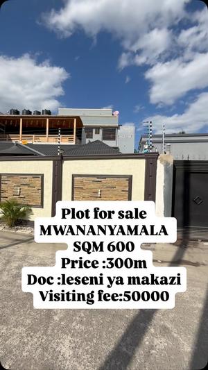 Kiwanja kinauzwa Mwananyamala, Dar Es Salaam sqm 600 Kiwanja kinauzwa Mwananyamala, Dar Es Salaam sqm 600