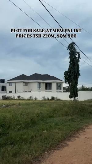 Plot for sale in Mbweni Jkt, Dar Es Salaam sqm 899