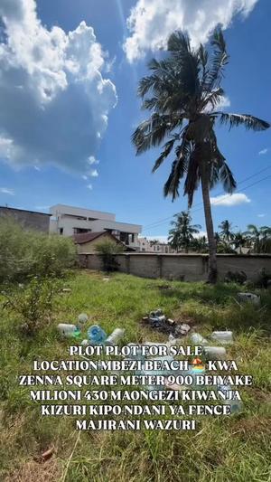 Kiwanja kinauzwa Mbezi Beach, Dar Es Salaam sqm 900 Kiwanja kinauzwa Mbezi Beach, Dar Es Salaam sqm 900