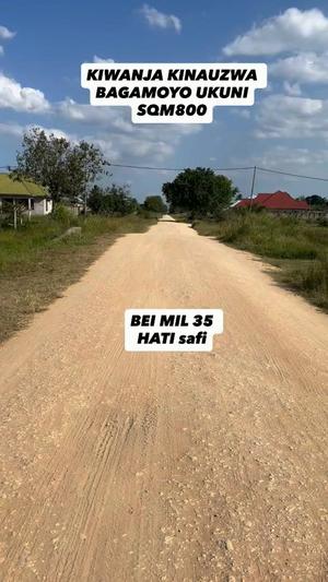 Plot for sale in Bagamoyo Ukuni, Pwani sqm 800 Plot for sale in Bagamoyo Ukuni, Pwani sqm 800