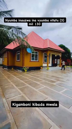 Nyumba ya vyumba vitatu inauzwa Kibada Mwela, Dar Es Salaam (500 sqm)