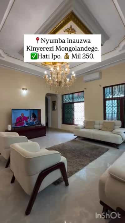 Nyumba ya vyumba vinne inauzwa Kinyerezi Mongolandege, Dar Es Salaam Nyumba ya vyumba vinne inauzwa Kinyerezi Mongolandege, Dar Es Salaam