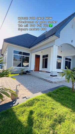 Nyumba ya vyumba vitatu inauzwa Goba Kwa Awadhi, Dar Es Salaam (800 sqm) Nyumba ya vyumba vitatu inauzwa Goba Kwa Awadhi, Dar Es Salaam (800 sqm)