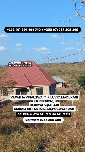 Kiwanja kinauzwa Kiluvya Madukani, Pwani (440 sqm)