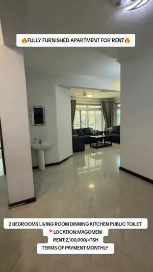 2 Bedrooms Furnished Apartment for Rent in Magomeni, Dar Es Salaam 2 Bedrooms Furnished Apartment for Rent in Magomeni, Dar Es Salaam