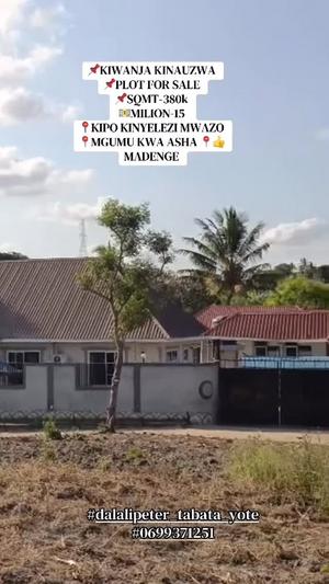 Residential Plot for Sale in Tabata Kinyelezi Kifulu Kwa Asha Dadenge, Dar Es Salaam (380 sqm)