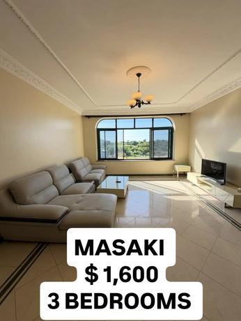 Nyumba ya vyumba vitatu inapangishwa Masaki, Dar Es Salaam