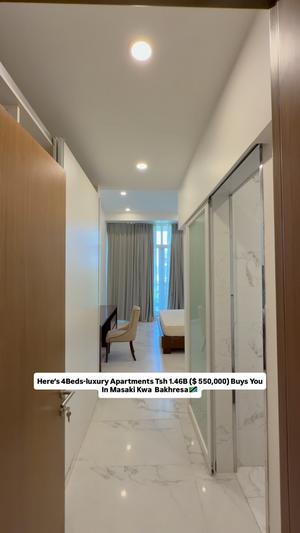 Apartment ya vyumba vinne inauzwa Masaki, Dar Es Salaam