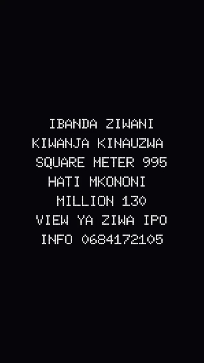 Kiwanja kinauzwa Ibanda, Mbeya Kiwanja kinauzwa Ibanda, Mbeya