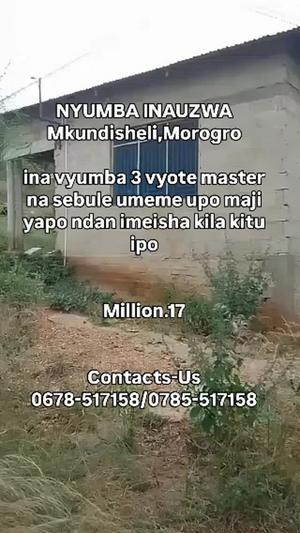 Nyumba ya vyumba vitatu inauzwa Mkundi Sheli, Morogoro Nyumba ya vyumba vitatu inauzwa Mkundi Sheli, Morogoro