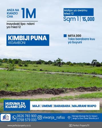 Plots for sale in Kigamboni Kimbiji Puna, Dar Es Salaam Plots for sale in Kigamboni Kimbiji Puna, Dar Es Salaam