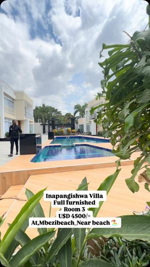 Villa (Furnished) ya vyumba vitatu inapangishwa Mbezi Beach, Dar Es Salaam Villa (Furnished) ya vyumba vitatu inapangishwa Mbezi Beach, Dar Es Salaam
