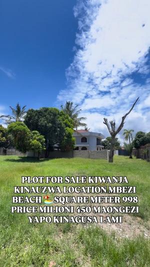 Plot for sale in Mbezi Beach, Dar Es Salaam sqm 998
