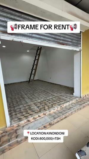 Frame ya Biashara inapangishwa Kinondoni, Dar Es Salaam Frame ya Biashara inapangishwa Kinondoni, Dar Es Salaam