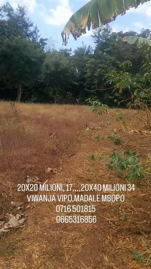 Residential Plots for Sale in Madale Mbopo, Dar Es Salaam (400 sqm)