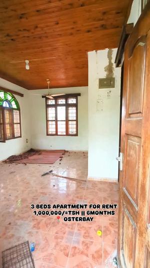 Apartment ya vyumba vitatu inapangishwa Oysterbay, Dar Es Salaam