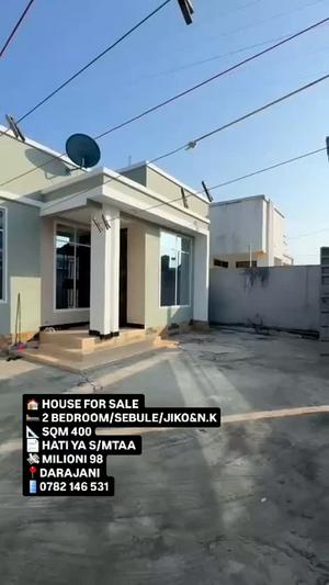 Nyumba ya vyumba viwili inauzwa Kigamboni Darajani, Dar Es Salaam (400 sqm) Nyumba ya vyumba viwili inauzwa Kigamboni Darajani, Dar Es Salaam (400 sqm)