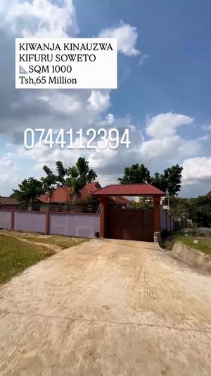 Kiwanja kinauzwa Kifuru Soweto, Dar Es Salaam sqm 1000 Kiwanja kinauzwa Kifuru Soweto, Dar Es Salaam sqm 1000