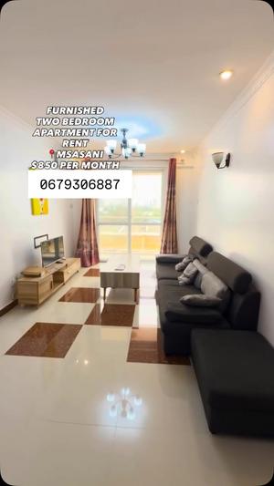Apartment (Furnished) ya vyumba viwili inapangishwa Msasani, Dar Es Salaam