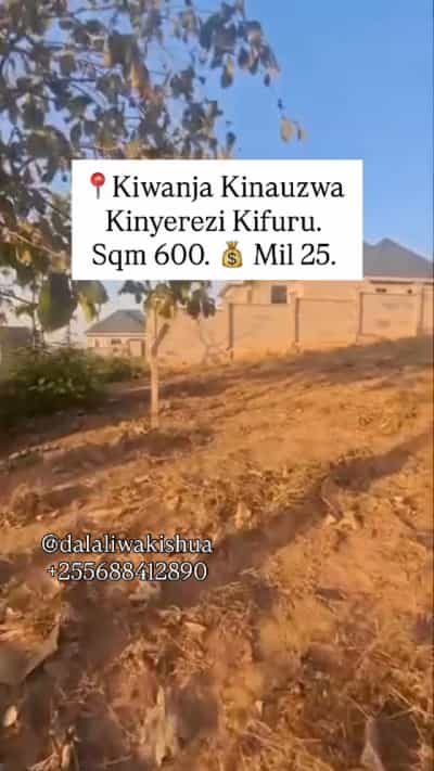 Kiwanja kinauzwa Kinyerezi Kifuru, Dar Es Salaam (600 sqm)