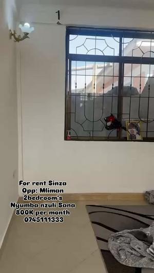 Nyumba ya vyumba viwili inapangishwa Sinza, Dar Es Salaam