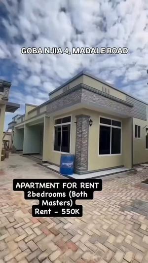 Apartment ya vyumba viwili inapangishwa Goba Njia 4, Dar Es Salaam Apartment ya vyumba viwili inapangishwa Goba Njia 4, Dar Es Salaam