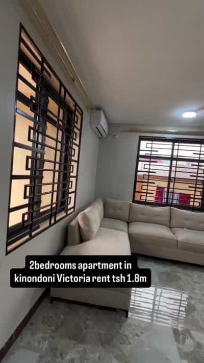 Apartment ya vyumba viwili inapangishwa Kinondoni Victoria, Dar Es Salaam