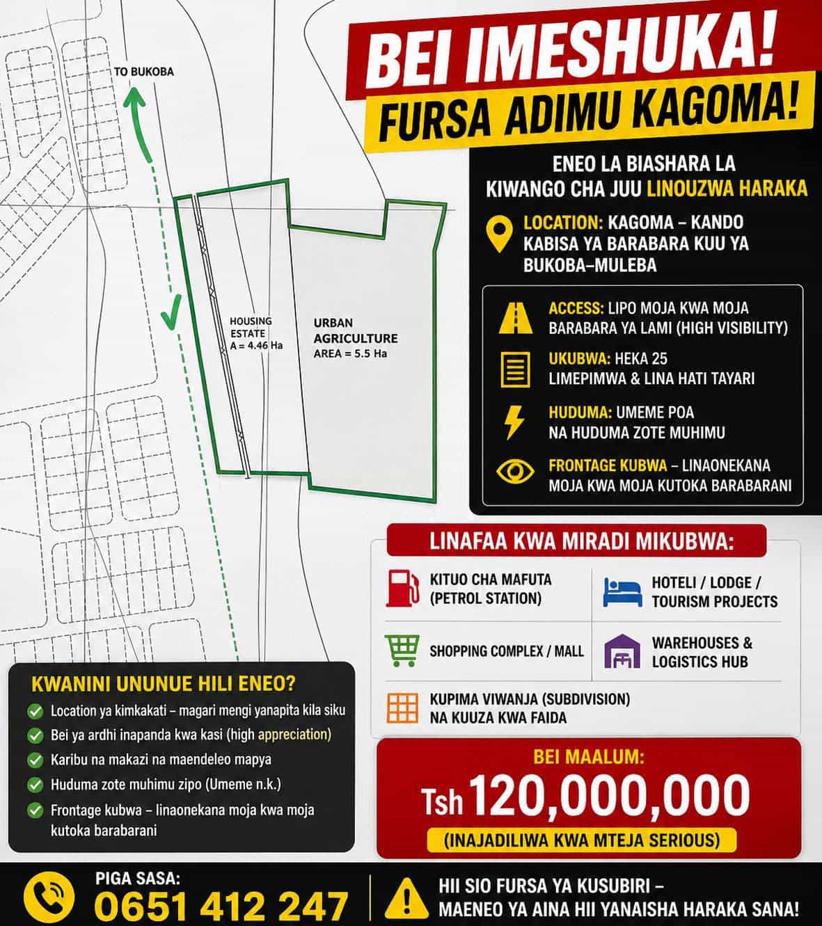 Plot for sale in Bukoba, Kagera Plot for sale in Bukoba, Kagera