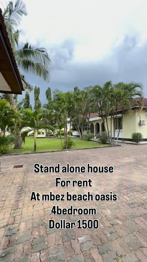 Nyumba ya vyumba vinne inapangishwa Mbezi Beach, Dar Es Salaam