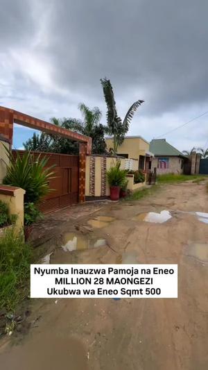 Nyumba ya vyumba viwili inauzwa Mbezi Mpiji Machimbo, Dar Es Salaam (500 sqm)