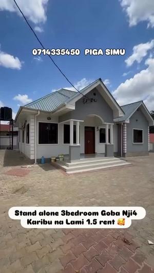 3 Bedrooms House for Rent in Goba Njia 4, Dar Es Salaam