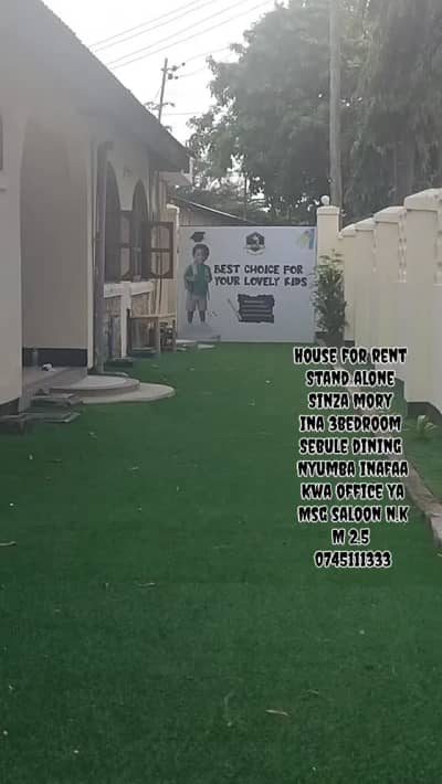 Nyumba ya vyumba vitatu inapangishwa Sinza, Dar Es Salaam