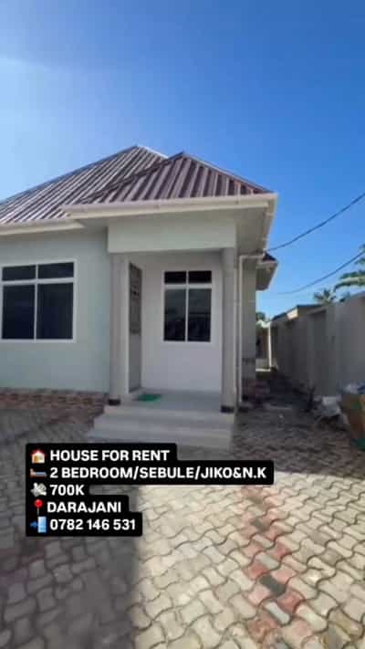 Nyumba ya vyumba viwili inapangishwa Kigamboni Darajani, Dar Es Salaam