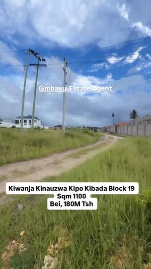 Residential Plot for Sale in Kibada, Kigamboni, Dar Es Salaam (1100 sqm)