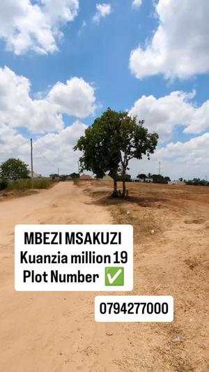 Plots for sale in Mbezi Msakuzi, Dar Es Salaam