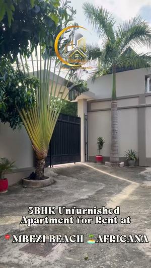 Nyumba/Apartment ya vyumba vitatu inapangishwa Mbezi Beach Africana, Dar Es Salaam