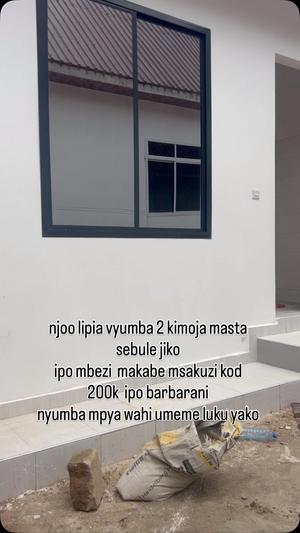 Nyumba ya vyumba viwili inapangishwa Mbezi Makabe Msakuzi, Dar Es Salaam