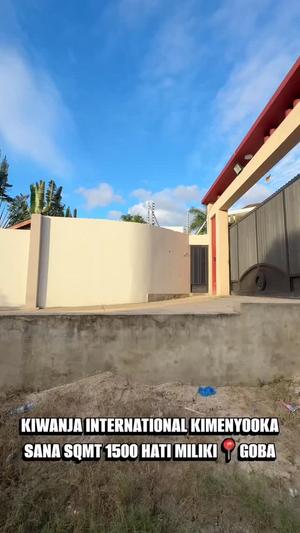Plot for sale in Goba, Dar Es Salaam sqm 1500